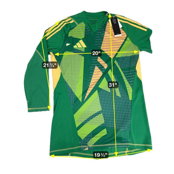 adidas Tiro 24 Pro Goalkeeper Jersey Soccer IS5350 Men’s Large Tea Green New - Picture 5 of 8